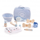 Bigjigs Toys dierenartsset voor kinderen – houten set voor huisdieren, 12 stuks
