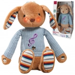 Interactive plush dog with melody and light