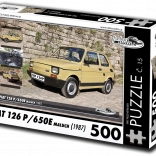 Puzzle Retro Cars Fiat 126p Maluch (1987) – 500 pieces