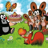 Dino Puzzle Krtek Születésnap 24 Maxi Darabok