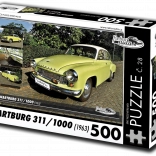 retro-cars puzzle Wartburg 311 (1963) – 500 pieces