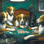Dogs Playing Poker Puzzle 1000 Pieces