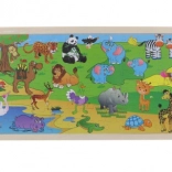 Wooden Safari Puzzle 96 Pieces