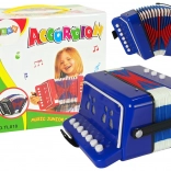 Accordion instrument for little musicians Blue
