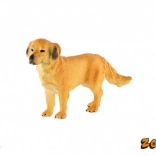 Figurine retriever doré en plastique 10 cm