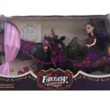 Battery-Powered Doll Carriage with Horse and Articulated Doll