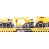 Építőipari járműkészlet – markoló, dömper és rakodó (3 db)