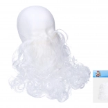 Fehér műszakáll Mikulás, varázsló vagy nagypapa jelmezhez