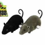 Felúzható egér 12 cm - 2 színben