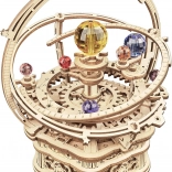 Rokr 3D wooden puzzle Starry Night – mechanical planetarium with music box