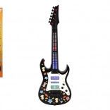 Chitarra elettrica per bambini con luci e suoni, 53 cm, con tracolla