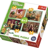 Puzzle Treflík 4in1 with different difficulty levels