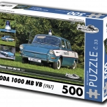 Retro Cars Puzzle Škoda 1000 MB VB (1967) 500 pieces