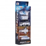 Véhicules spatiaux en métal - set de 5 pièces