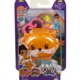 Polly Pocket portable set with doll and raccoon