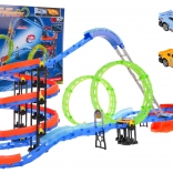 Racing Track with Fluorescent Loops 116 Pieces + 2 Cars