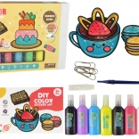 Glass Painting Set Sweets DIY 8 Colors Glitter