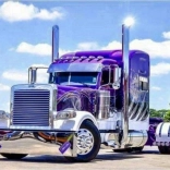 Norimpex diamantno slikanje Vijoličen tovornjak 30x40 cm