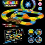 VARIABLE racing light-up slot car track, 179 pieces