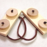 Wooden puzzle tiles