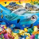 Puzzle 180 pieces – Dolphins in the Tropics