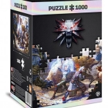 Puzzle GOOD LOOT The Witcher – Geralt and Triss in Battle 1000 Pieces