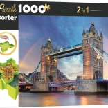 Trefl puzzle Tower Bridge London 1000 pieces with sorter