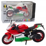 Metal sports motorcycle with lights and sounds 1:12
