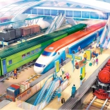 Puzzle Freight Station 180 pieces