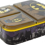 Kinder-Brotbox Batman schwarz-gelb mit 3 Fächern
