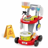 børne-rengøringsvogn med tilbehør 55 cm