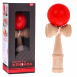 Wooden Toy Kendama with Red Ball for Kids 3+ and Adults
