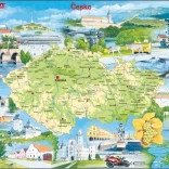 Larsen puzzle landmarks Czech Republic 78 pieces