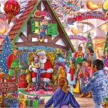 Puzzle GIBSONS Visit Santa 1000 Pieces