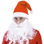 Hosszú, hófehér Santa-szakáll gumipánttal