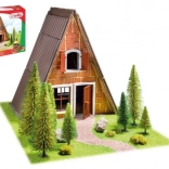 Teifoc Finnish Cabin – building set from real bricks (160 pieces)