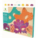 Maschere animali da grattare per bambini