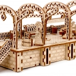 WOODEN CITY Wooden 3D Puzzle Railway Station, 175 pieces