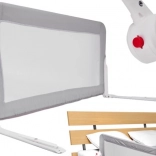 Ágyvédő leesésgátló, összecsukható, 200 cm, szürke