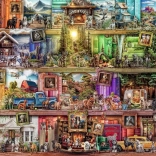 Puzzle 1000 pieces Dogs in the Library