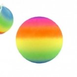 Mavrična gumijasta žoga 23 cm v mrežici