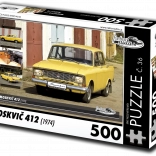 RETRO-AUTA puzzle Moskvich 412 (1974) – 500 pieces
