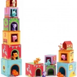 Folding Blocks Animal Houses DJECO