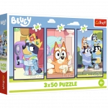 Puzzle 3x50 Bluey Family