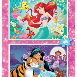 EDUCA Puzzle Disney Princesses: Ariel and Jasmine 2x48 pieces