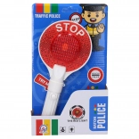 Rendőrségi jelzőtárcsa fényhatásokkal, 23 cm