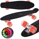 Fiszka LED skateboard with illuminated wheels for skatepark