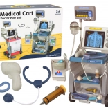 children's medical set with stethoscope and lights – blue