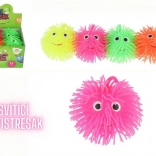 Antistresový chlupatý míček se světlem, 8 cm