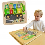 Masterkidz Magnetic Board Waste Sorting Recycling Truck Montessori